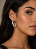 Luxury Crystal Hoop Earrings