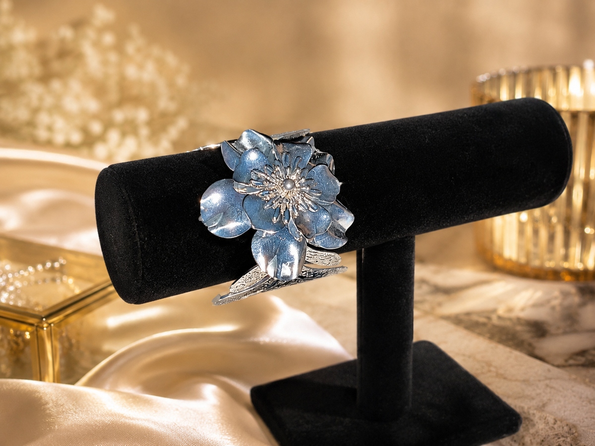 Bloom Elegance Floral Bangle