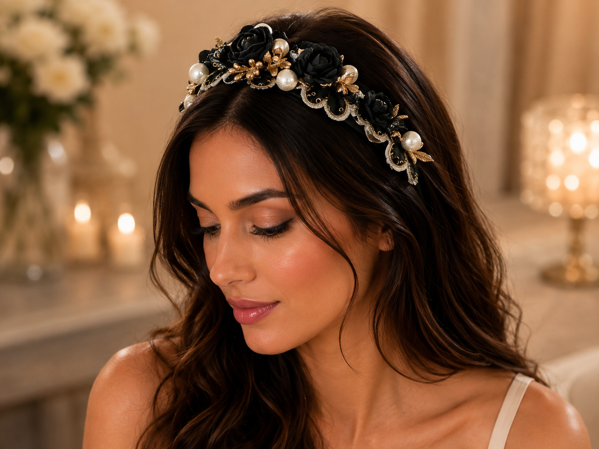 Midnight Rose Luxe Headband