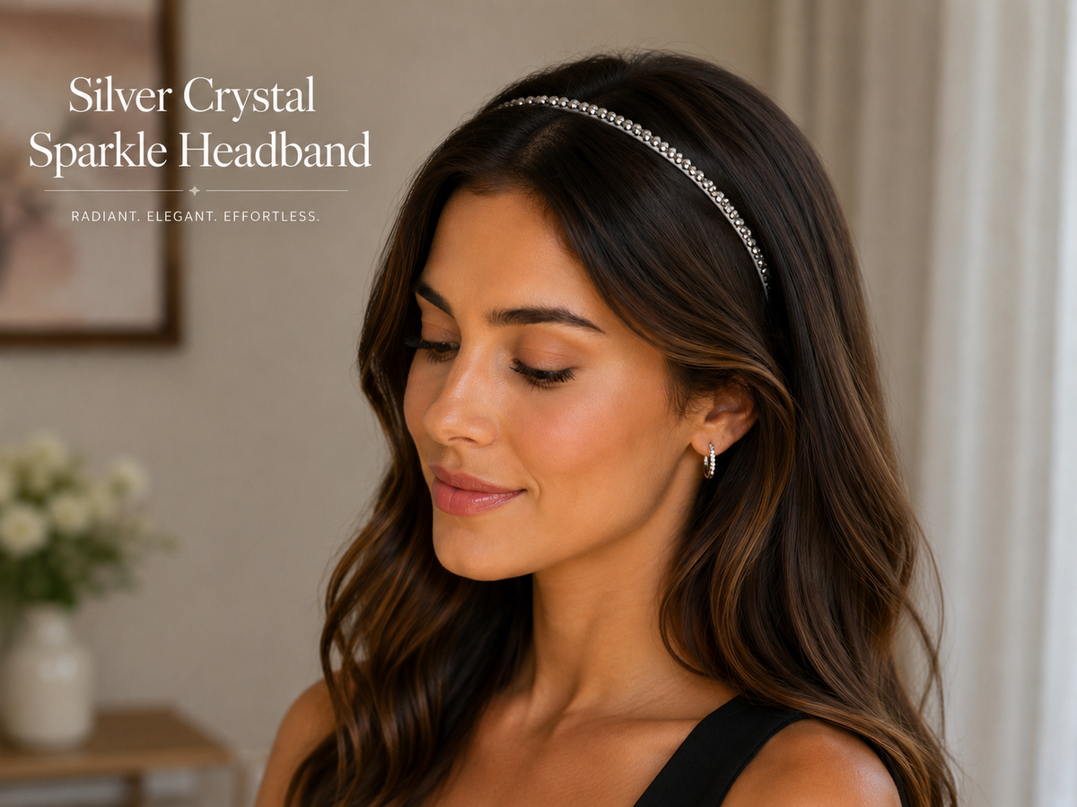 Silver Crystal Sparkle Headband