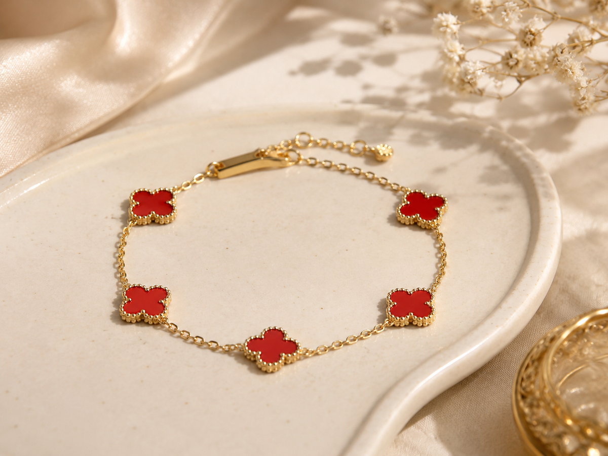 Red Clover Luxe Bracelet