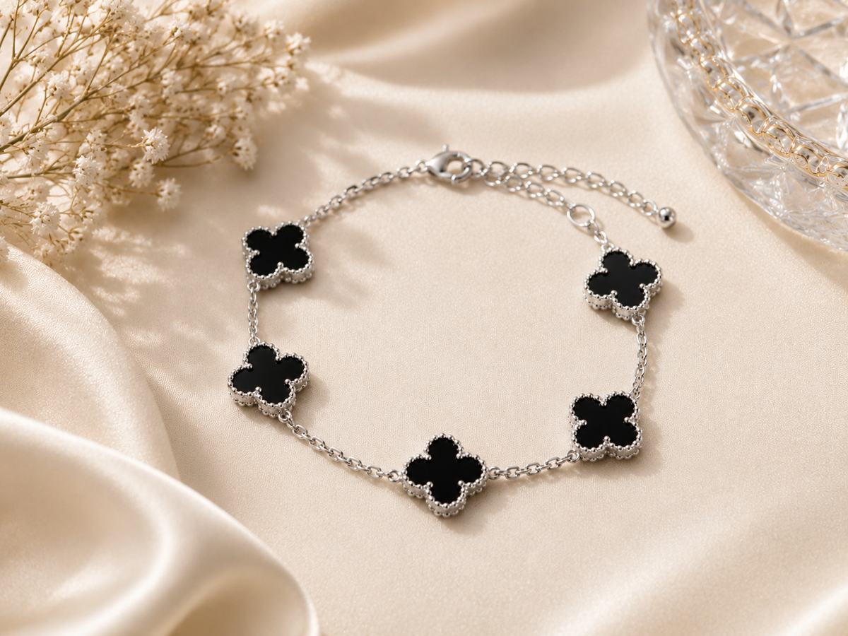 Midnight Clover Luxe Bracelet