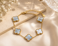 Baby Blue Clover Bracelet