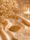 18K Plated Crystal & Pearl Drop Earrings