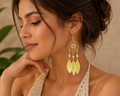 Bohemian Dreamcatcher Feather Earrings