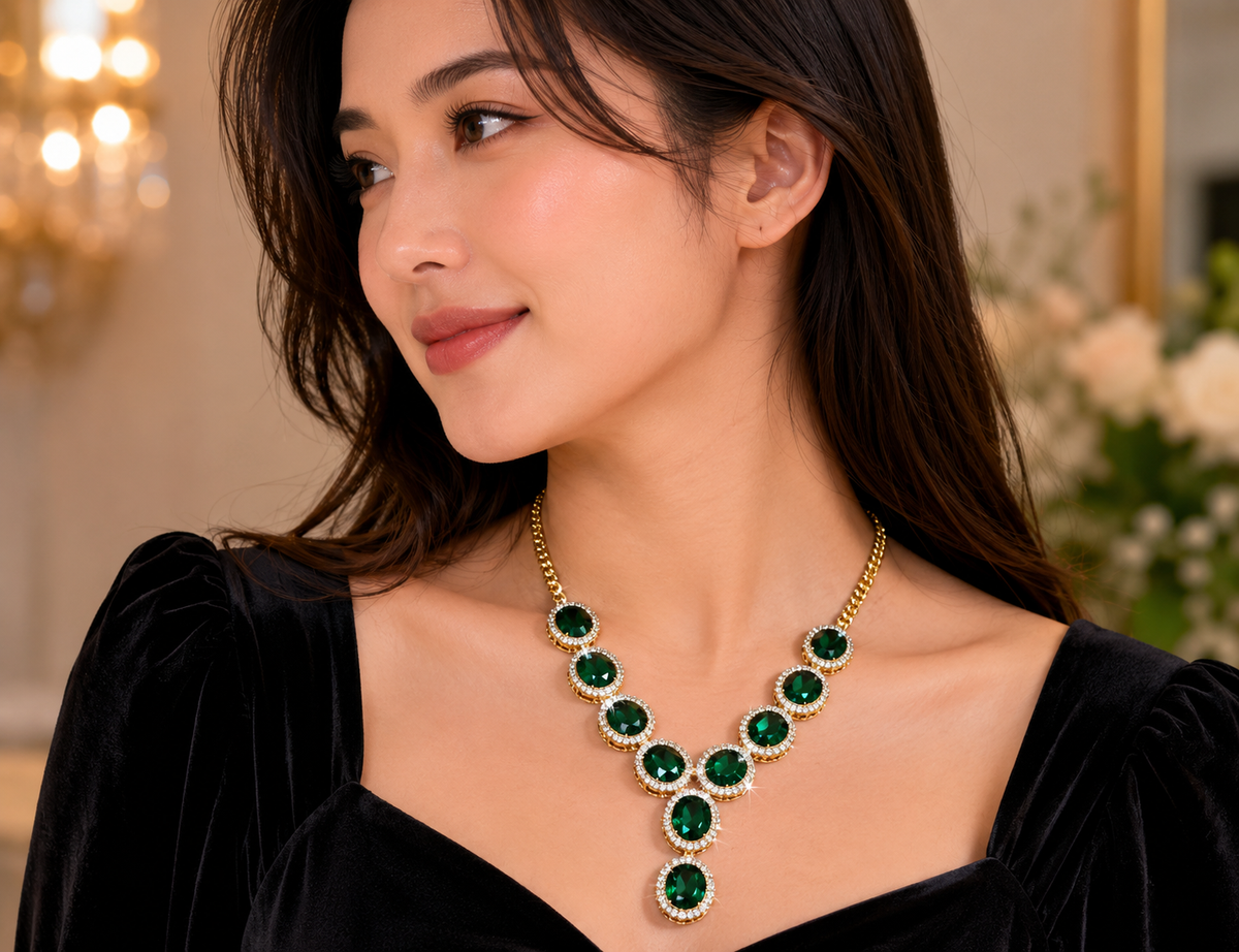 Emerald Royale Statement Necklace