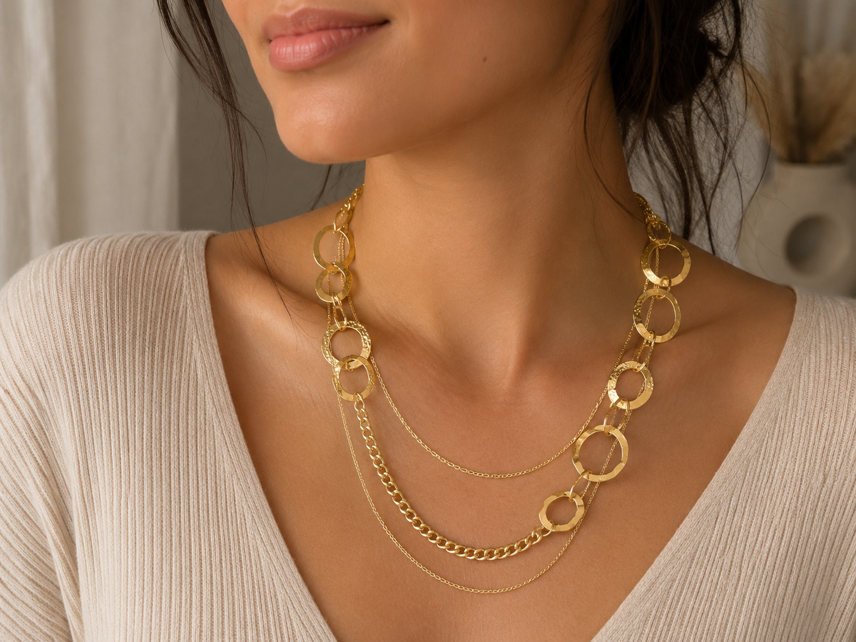Celestial Circle Layered Necklace
