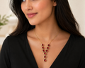 Ruby Red Elegance Statement Necklace